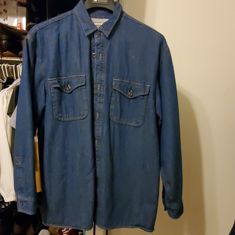 Sherpa lined Levi button down